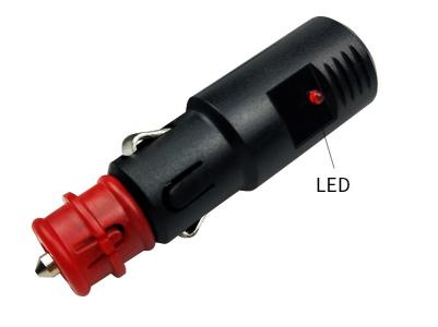 Auto Male Plug Cigarette Lighter Adapter with LED